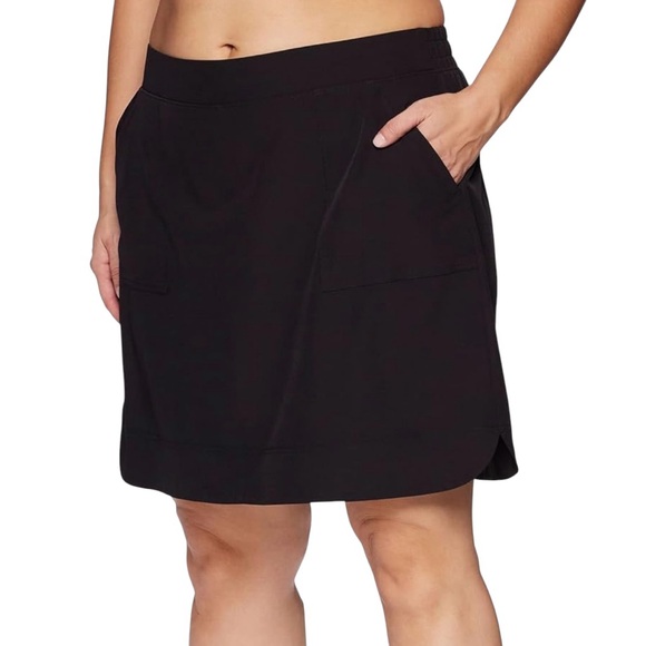 RBX Plus Size Women Skort Black Quick Drying Woven Pickleball Golf Size 1X - Picture 1 of 7
